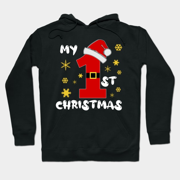 My First Christmas Hoodie by Imutobi